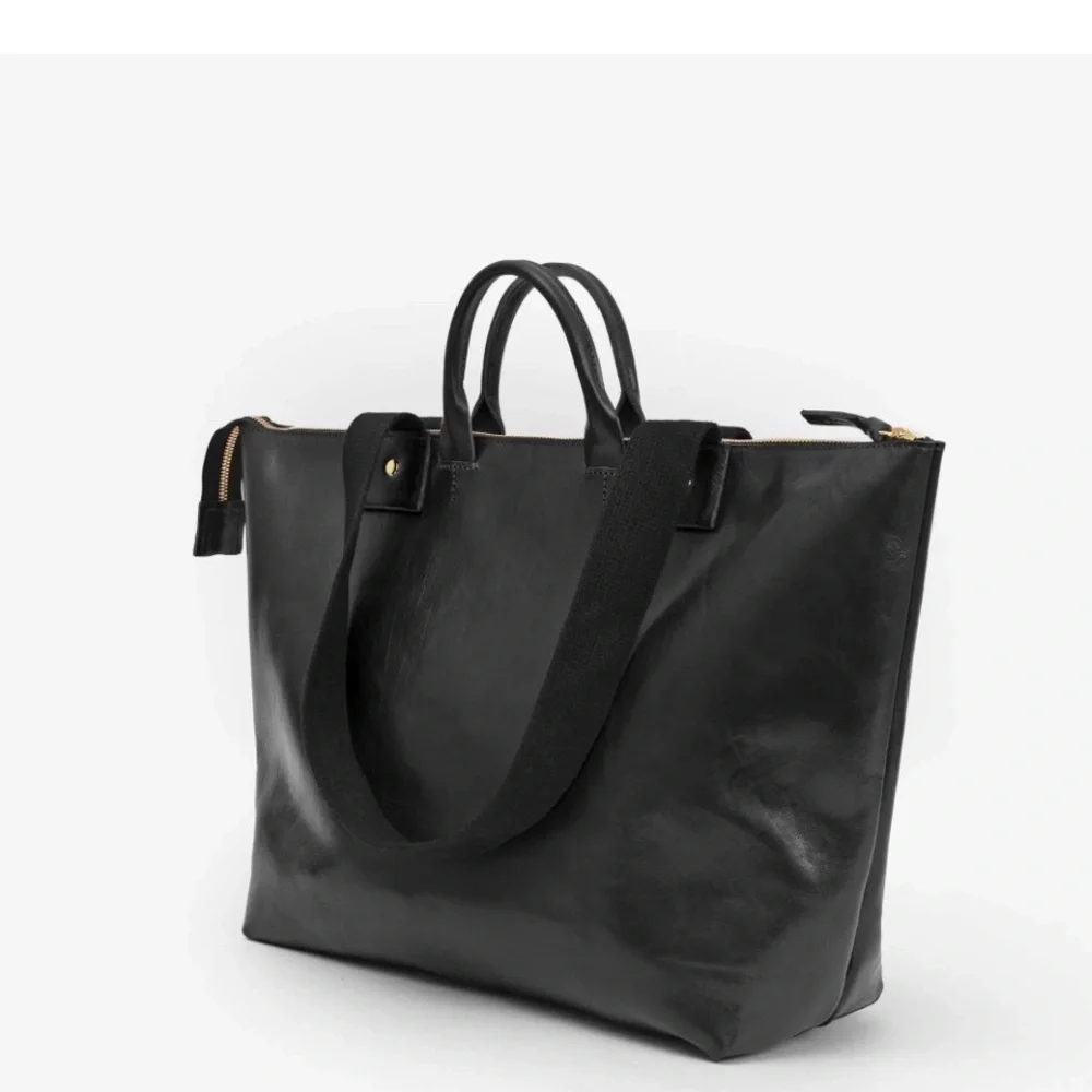 Clare V Black Le Zip Sac with travel pouch - Picture 2 of 12